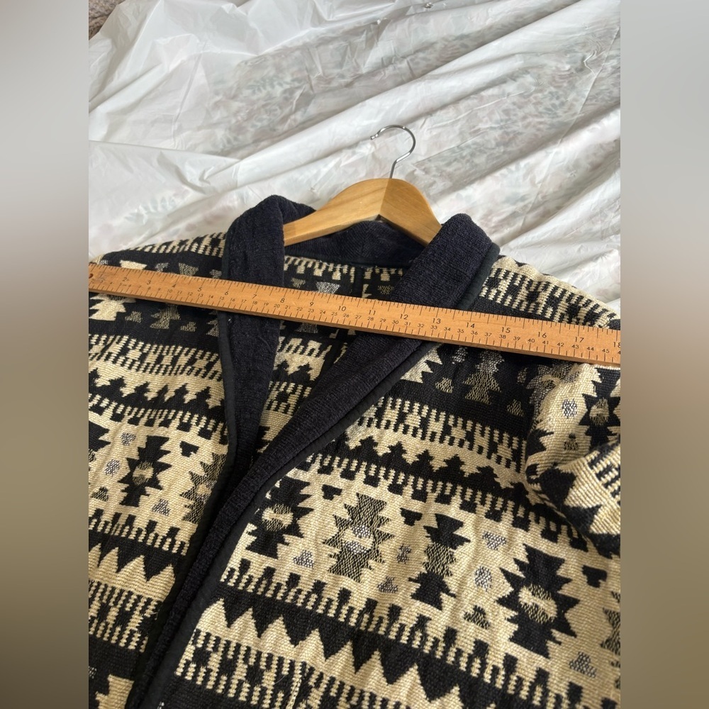 New Identity size 1X tapestry western Aztec cropped jacket - Picture 10 of 11